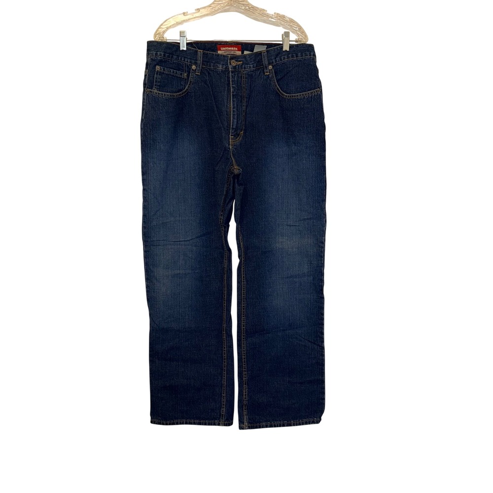 Unionbay Vintage Y2K Jeans Mens 36x32 Blue Cotton Denim